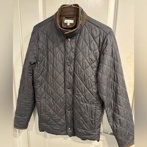 Peter Millar Suffolk Coat Black Men's Small